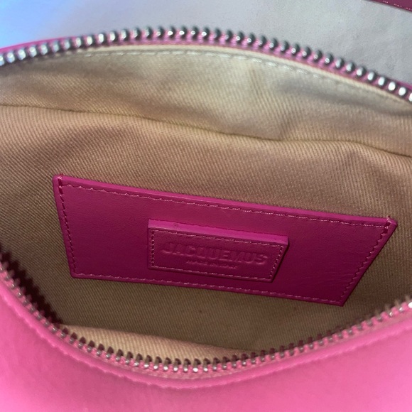 Jacquemus Le Baneto Pink Leather Crossbody Bag - Picture 3 of 5
